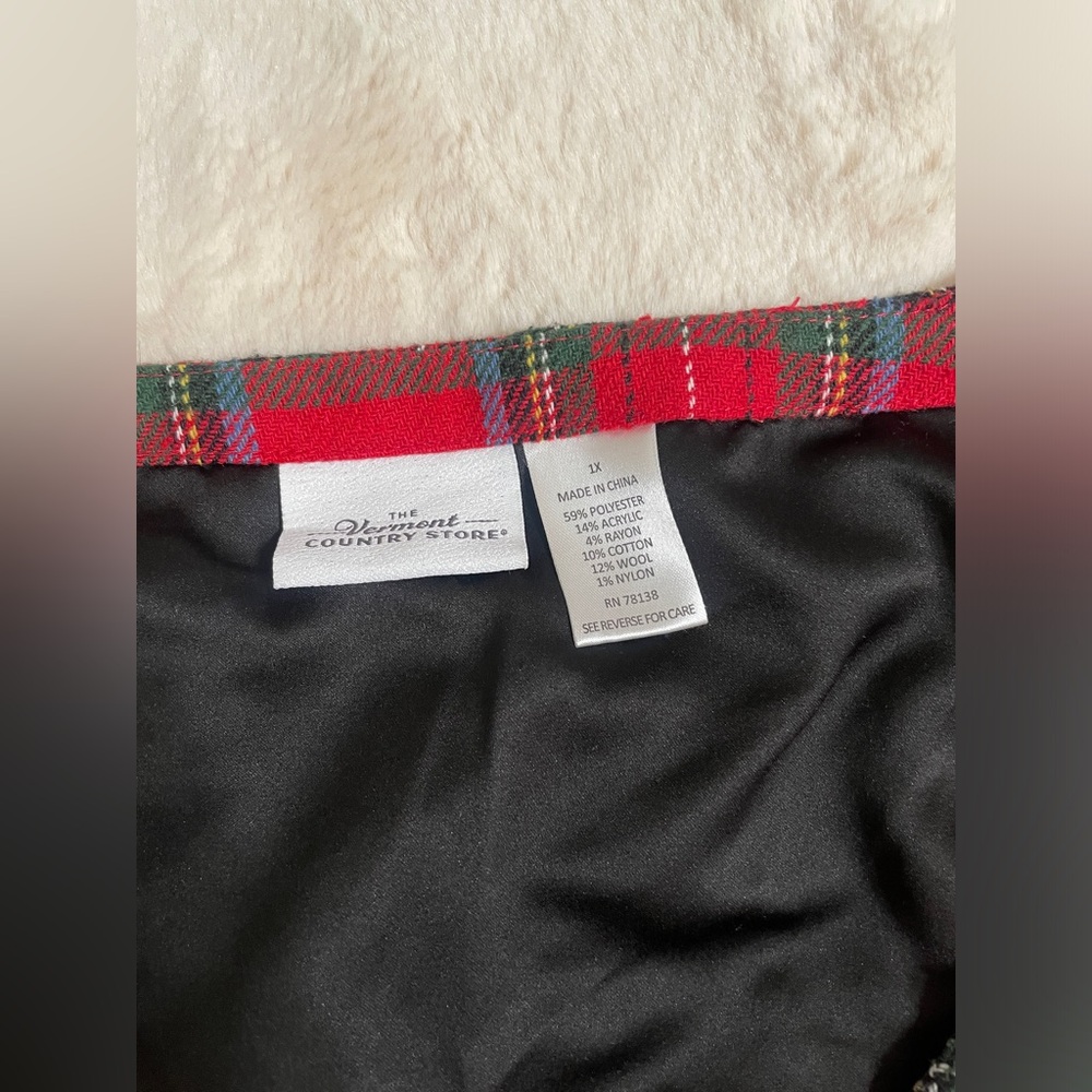 The Vermont Country Store red tartan jumper 1x - Picture 6 of 9